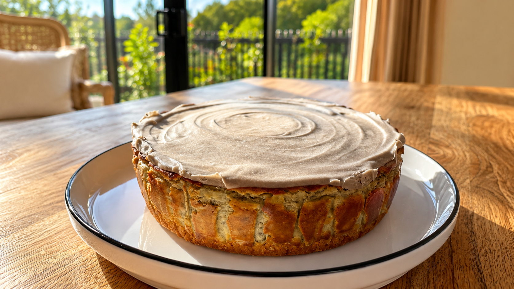L&L Signature 3 Layer Black Sesame Cheesecake - Image 2
